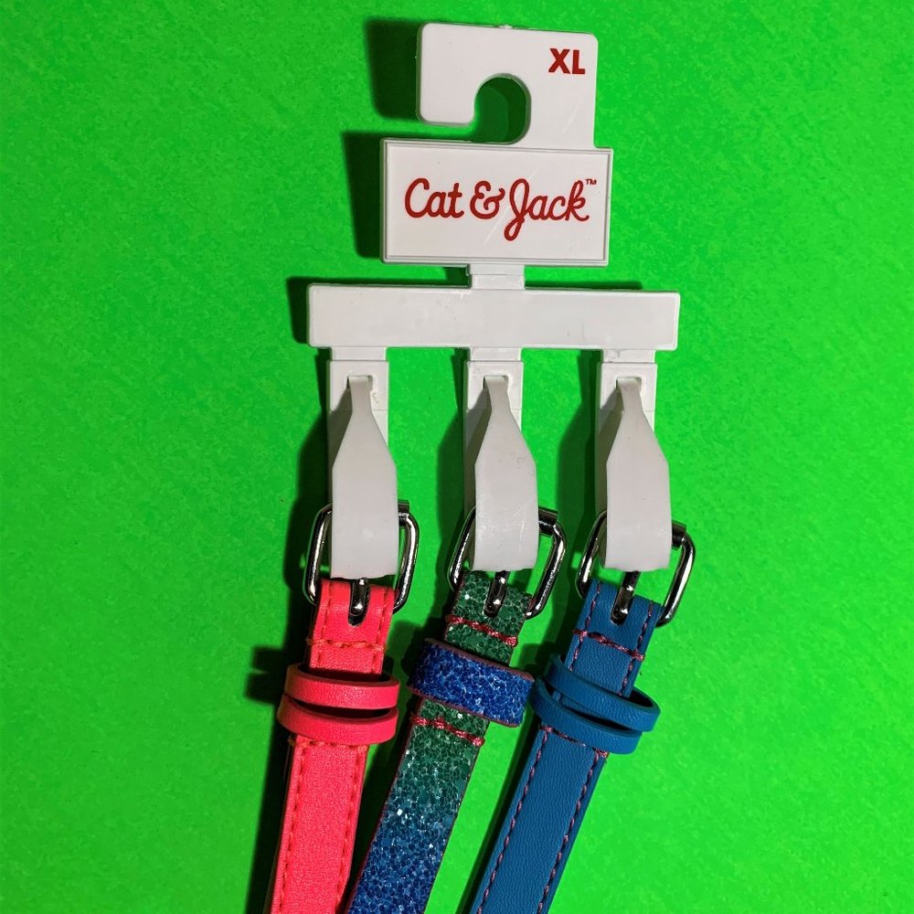 GIRLS MULTICOLOR BELT 3 PIECES SET SIZE XL